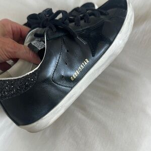 Golden Goose Black and White Sneakers